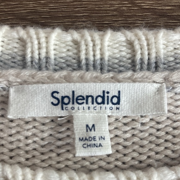 Women’s Medium Pre Owned Spendid Mally Colorblock Sweater - Picture 3 of 8